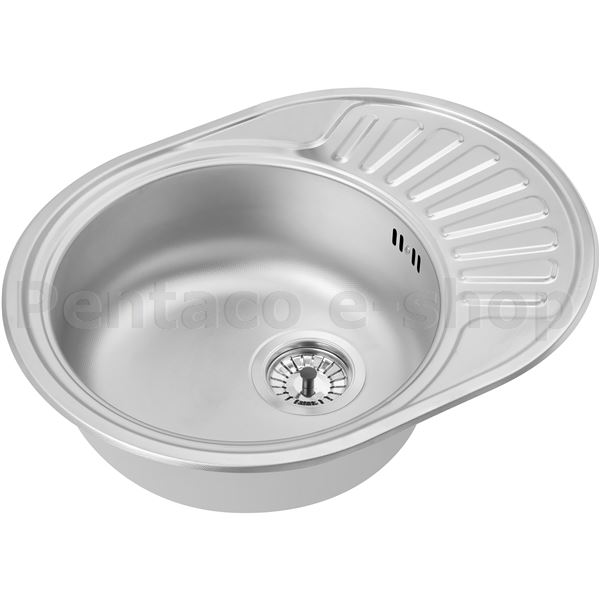 ZDAL-DŘEZ CIKLO 10 SAT 570x440x160mm  kulatý s malým odkapem