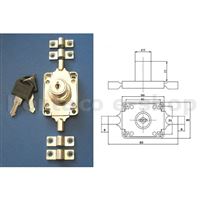 KZAM-Zámek AVES 168-22 + tyče 2x      rozvorový