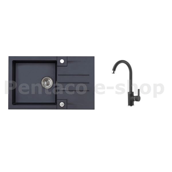 ZDAL-DŘEZ ROCK 130 G - 91 černý + baterie TONIA černá