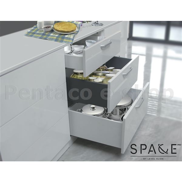 KVYS- Plnovýsuv Level box 500mm  H199 -  antracit
