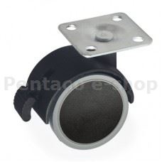 KPLA-Kolečko šedé  plotnička s brzda B06/GUM50BR Ná