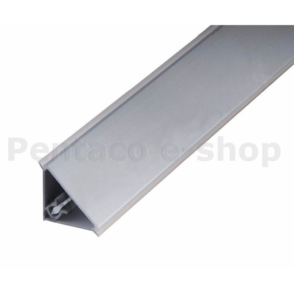 VLKU-LIŠTA L20 HLINÍK NATUR/transpar. dl.4m