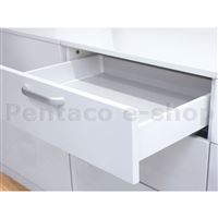 KVYS-Plnovýs. LEVEL BOX 350mm H 84  bílý 52.3J00.350.62        (kopie legrabox rovné bočnice)