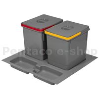 KIDE-Koš odpadkový do šuplíku 600mm   2x15l   K60 antracit    1007171000