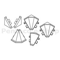 KKONN-sada koncovek k PD grau/šedá  1150 OH