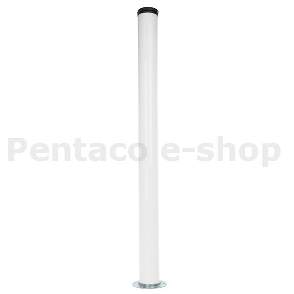 KHRA-Noha stolová 820mm bílá lesk Riex ER60 s kruhovým adaptérem H820 F000901