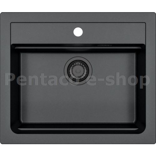 DAL-Dřez ATROX 30 black 91 + pop-up sifon  1131996                         