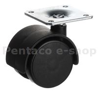 KHRA-F000839 Riex GC10 nábytkové kolečko D40, plotnička 42x42x42 černá