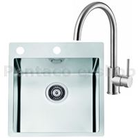 ZDAL-dřez PURE 10 KMB 405x525mm F + baterie Elza kartáčovaná nerez