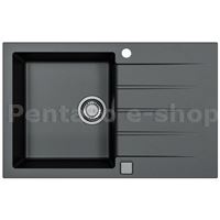 ZDAL-Dřez CADIT 20 černý 91 + pop up sifon   790x500x200mm  