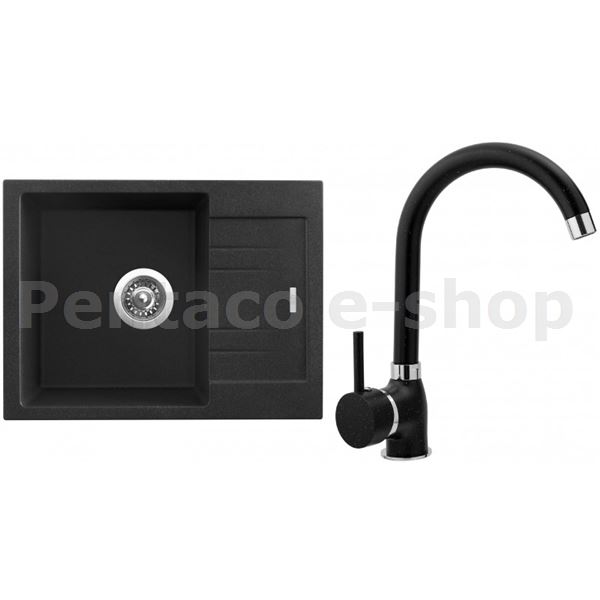 ZDSI-Dřez Sinks RAPID 580 N Granblack + baterie POLO 30