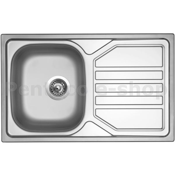 ZDSI-Dřez SHORT 580 V 0,5mm matný + sifon, úchytka, těsnění