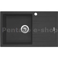 ZDSI-Dřez LINEA 780  Granblack  + sifon 3 1/2 