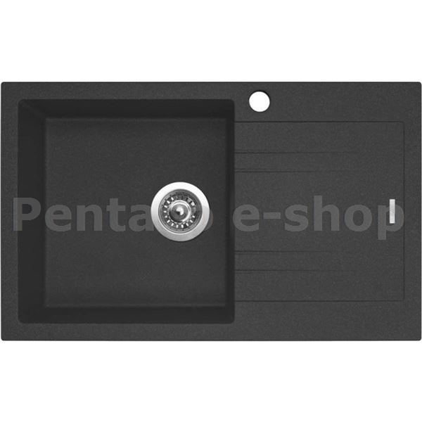 ZDSI-Dřez LINEA 780  Granblack  + sifon 3 1/2 