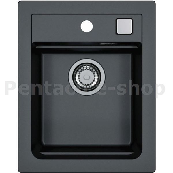 ZDAL-Dřez ATROX 10 černý 91 + pop up sifon 