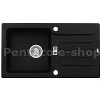 ZDAL-Dřez NIAGARA 30 černá 91 + pop up sifon 