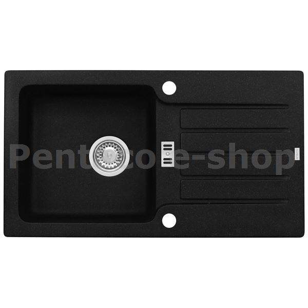 ZDAL-Dřez NIAGARA 30 černá 91 + pop up sifon 