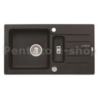 ZDAL-DŘEZ NIAGARA 70 G-91 černá (780x435) + pop-up sifon