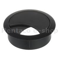 KHRA- Riex EK62 kabelová průchodka kulatá zavírací ø60 mm, H20, černá   F005518