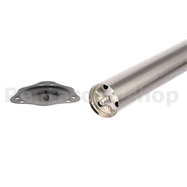 KHRA-Riex ER40 stolová noha, plotnička, D60/H710 mm, imitace nerezové oceli  F000923