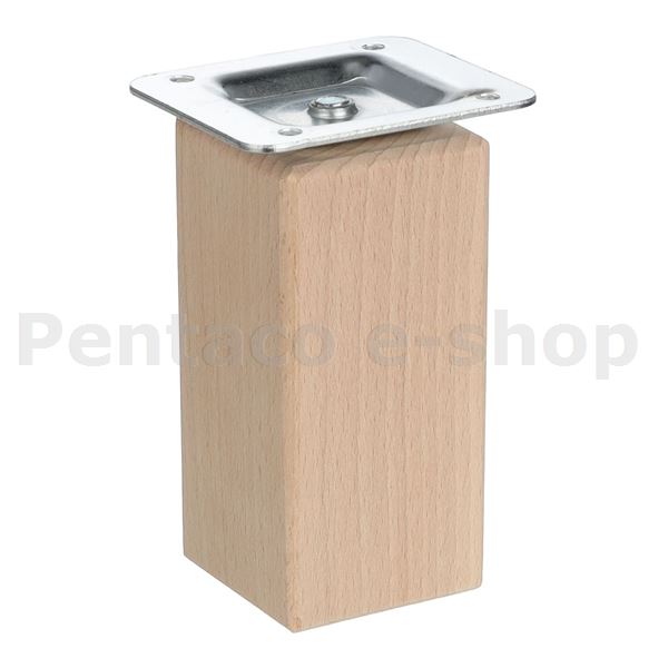 KHRA-Riex GW25 nábytková nožka H100, nelakovaný přírodní buk F005015