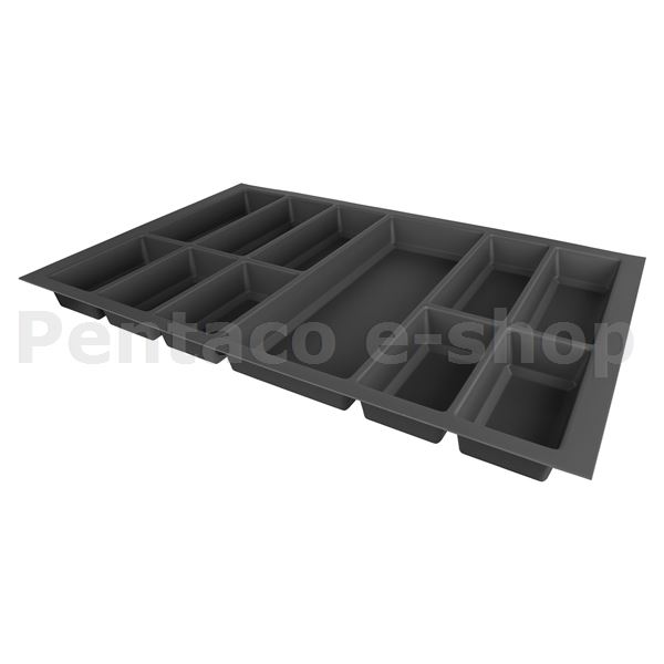 KHRA-Riex GM70 příborník do zásuvky 80 (722x474 mm), Globe softTouch, šedá  F003475