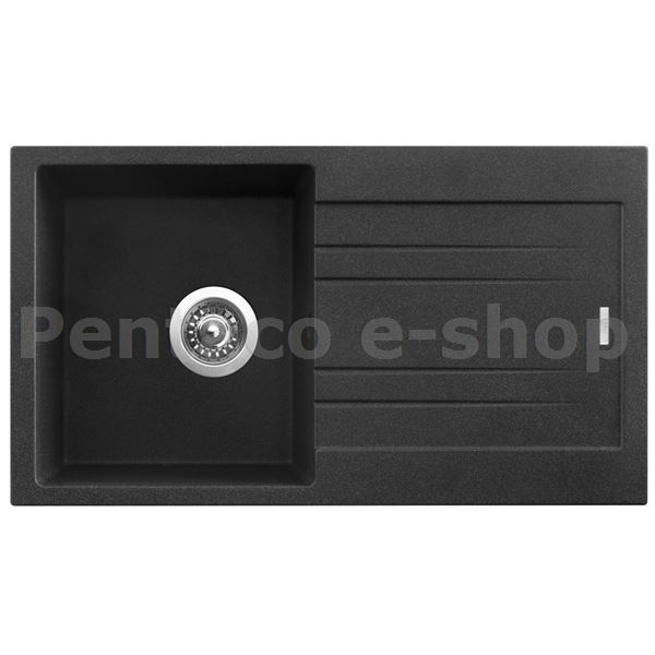 ZDSI-Dřez Sinks RAPID 780 Granblack + sifon 3 1/2 