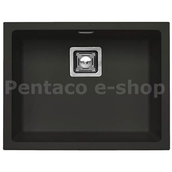 ZDAL-Dřez QUADRIX 50/90 černý + sifon