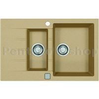 ZDAL-dřez CADIT 70 béžový 55 + pop up sifon 