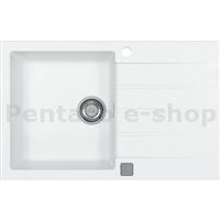 ZDAL-dřez CADIT 20 bílý 11 + pop uf sifon 