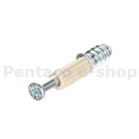 KHRA-F002520 Riex JC25 táhlo spojovacího excentru L24, eurošroub 5mm s plast. střední částí