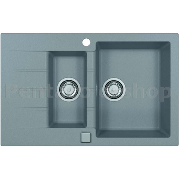 ZDAL-Dřez CADIT 70 beton  81 + pop up sifon   790x500x200mm