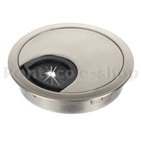 KPLA-kabelová kovová průchodka Riex EK60 kulatá 60mm H12 kartáčovaný nikl F003045