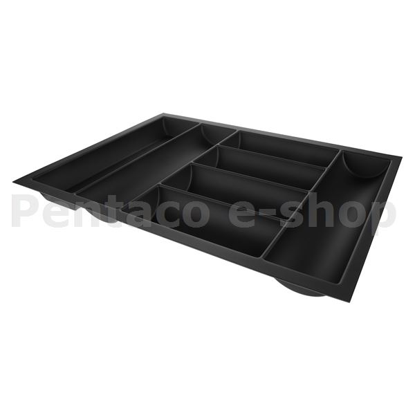 KHRA-Riex GM60 příborník do zásuvky 70 (622x474 mm), Globe softTouch, černá   F003464