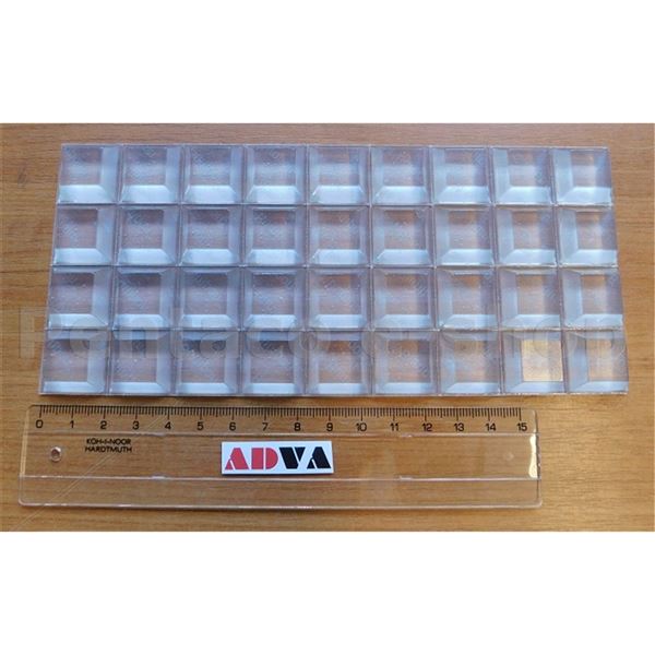 KTLU-TLUMIČ nárazu 20,5x7,6  čtverec BUMPON 3M SJ 5323 transp. 4-úhlý