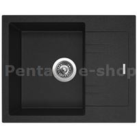 ZDSI-Dřez LINEA 600  Granblack  + sifon 3 1/2 + POLO 30 Granblack