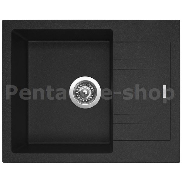 ZDSI-Dřez LINEA 600  Granblack  + sifon 3 1/2 + POLO 30 Granblack