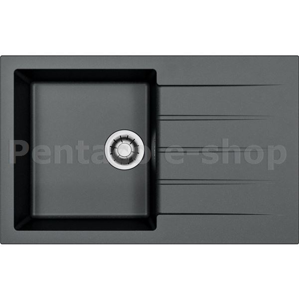 ZDAL-dřez CADIT 20 černý A91 + QC sifon algranit