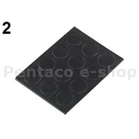 KKRY-KRYTKA KONF. černá samolepící pr. 20mm - platíčko 15 ks  velká