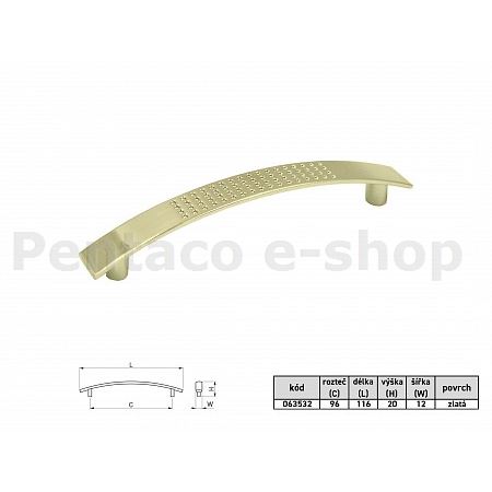 USAT-QUADRO 2 zlatá 96mm