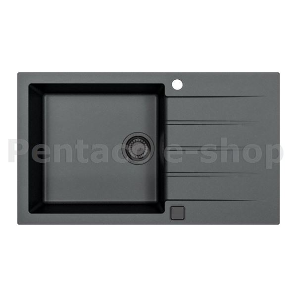 ZDAL-Dřez CADIT 40 černý 91 + pop up sifon