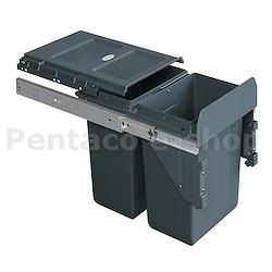 KKOS-KOŠ ODPADKOVÝ 2x11l, antracit   1007168602