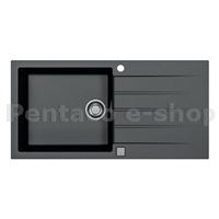 ZDAL-Dřez CADIT 50 černý 91 + sifon 