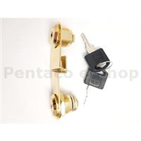 KZAM-Zámek Armstrong 410-2 na sklo 2/2     chrom