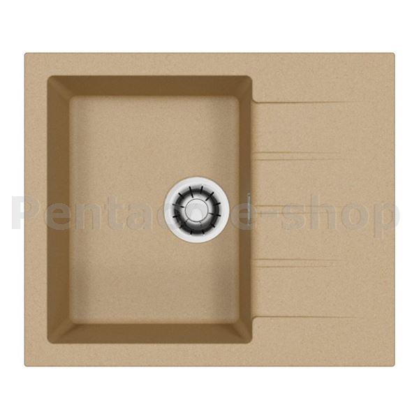 ZDAL-Dřez CADIT 10 béžový 55 + pop up sifon